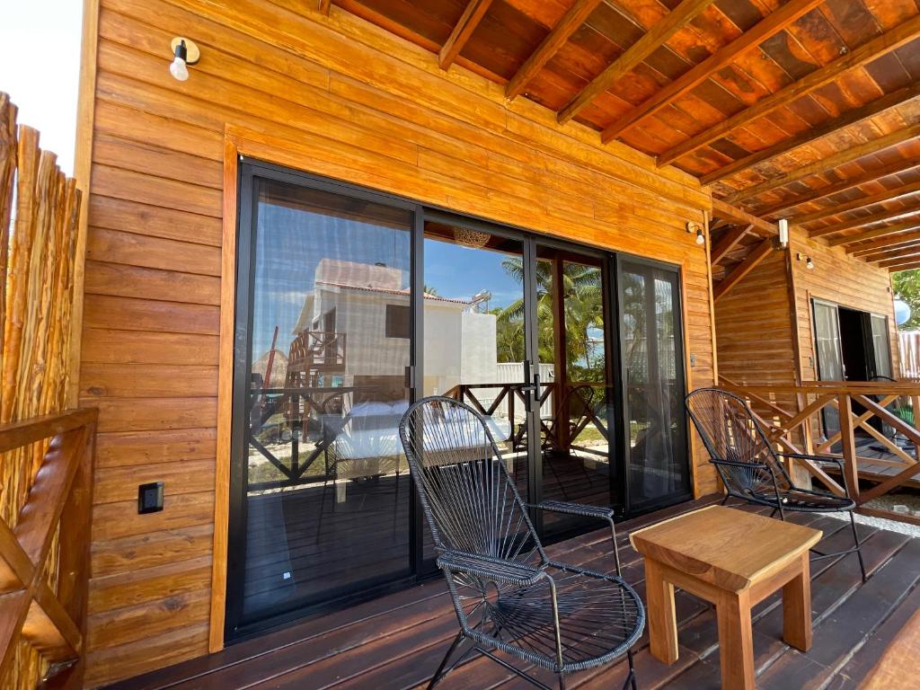 Balkón nebo terasa v ubytování Hotel Solana Bacalar Lakefront