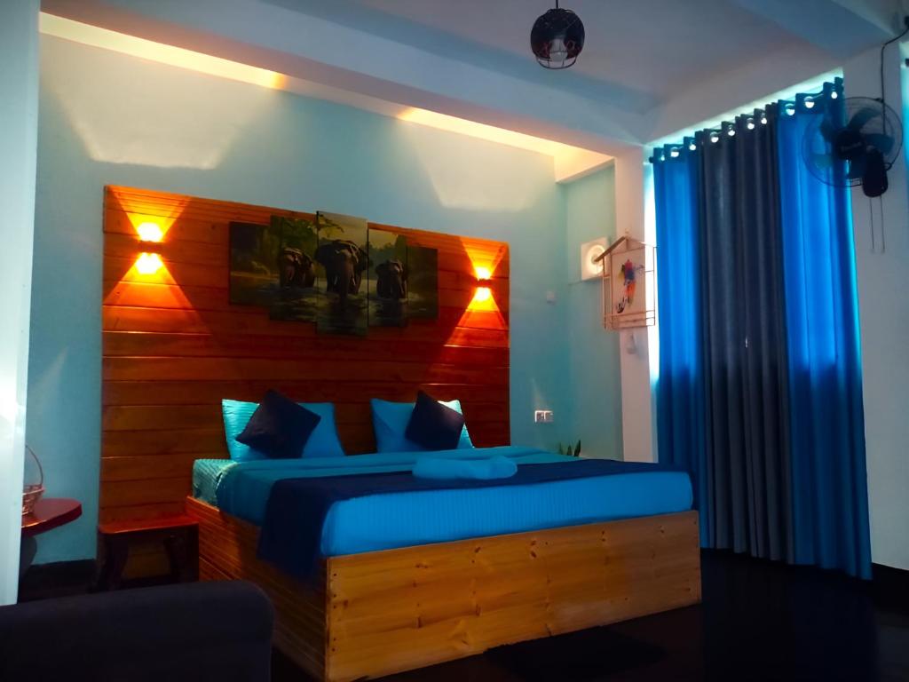 Postel nebo postele na pokoji v ubytování Off grid Ella Homestay