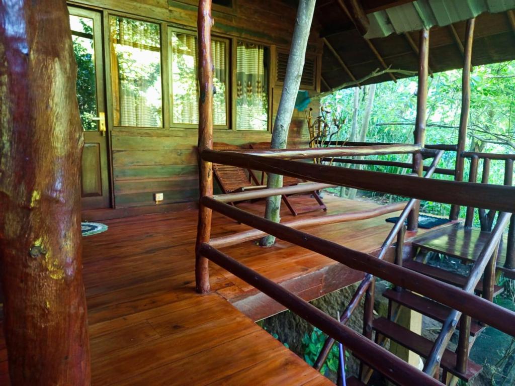 Balkón nebo terasa v ubytování Jungle Face Inn