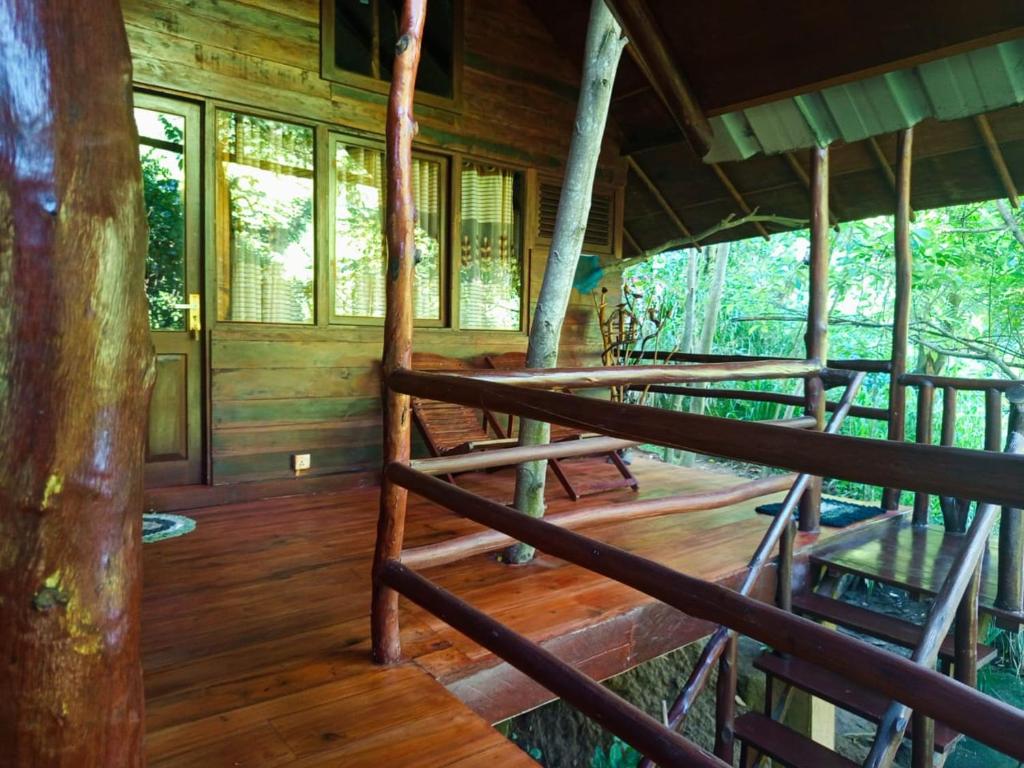 Balkón nebo terasa v ubytování Jungle Face Inn