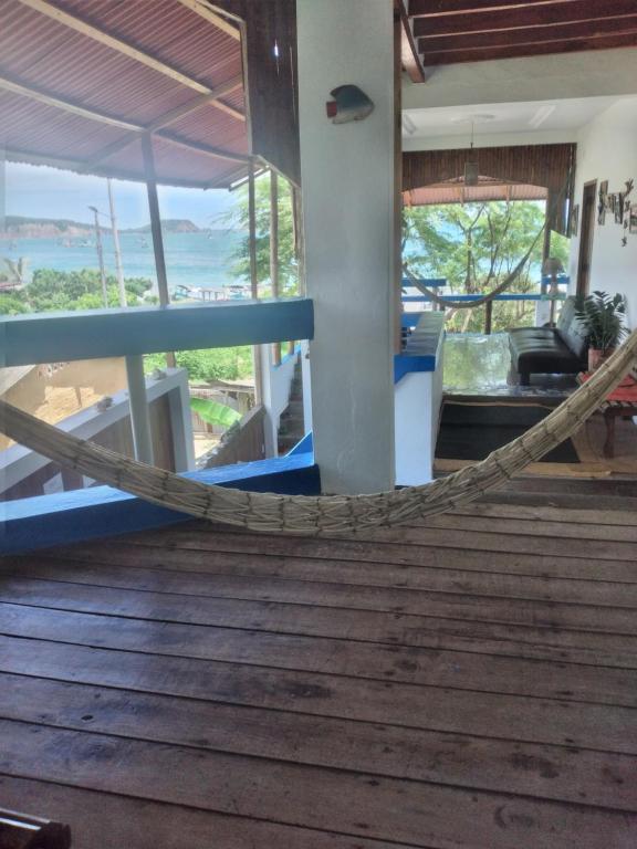 Balkón nebo terasa v ubytování Hospedaje Algarrobo Machalilla