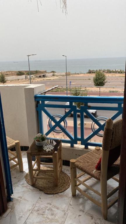 Un balcón o terraza de Apartamento alquiler vacacional con vista a mar