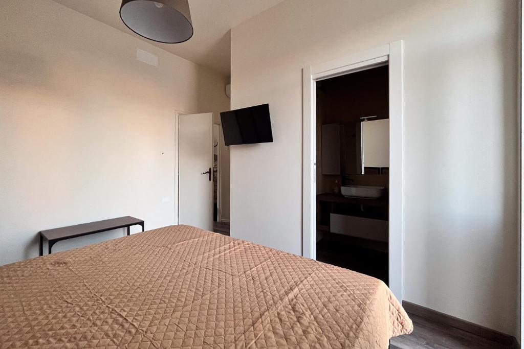 Letto o letti in una camera di Le dimore di Traiano