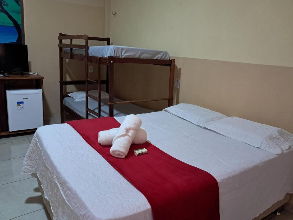 Postel nebo postele na pokoji v ubytování Pousada Luar de Alter