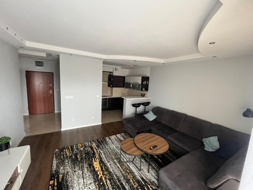 Kuchyň nebo kuchyňský kout v ubytování Apartament Jana Pawła