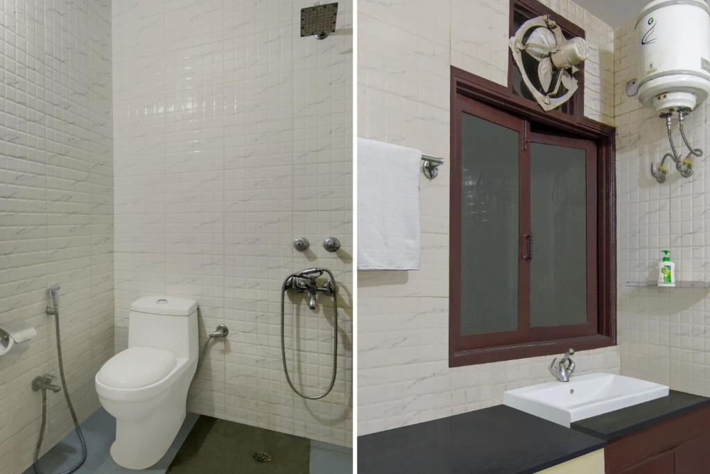 Koupelna v ubytování Hotel O Malhotra BnB