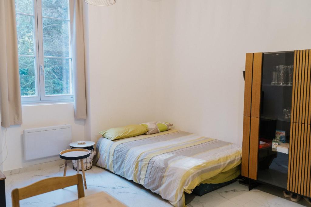 Postel nebo postele na pokoji v ubytování Le Cocon du Parc - Charmant T2 neuf au calme