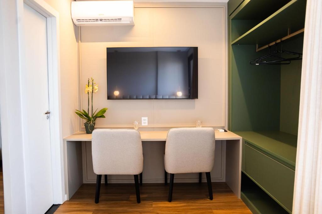 Et tv og/eller underholdning på Studio PRIME CUIABÁ