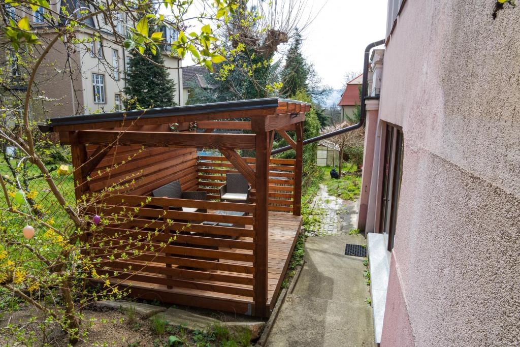 Zahrada ubytování Apartmán Staré Město