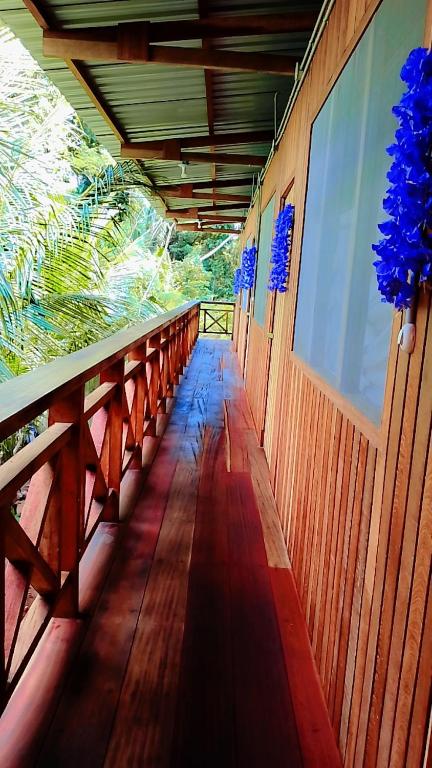 Balkón nebo terasa v ubytování Refugio Chabelita Hostel