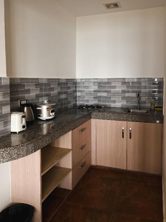 Kuchyň nebo kuchyňský kout v ubytování Seaview Mansion Dalaguete Deluxe Apartment 10