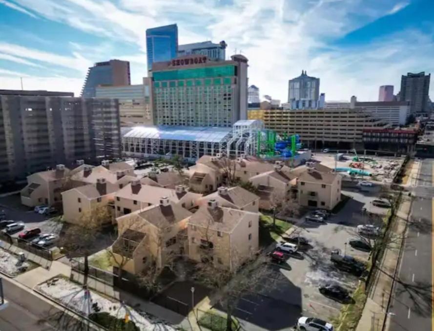 an aerial view of a city with buildings at The Lucky Nook-Comfortable Studio, Close to All in Atlantic City