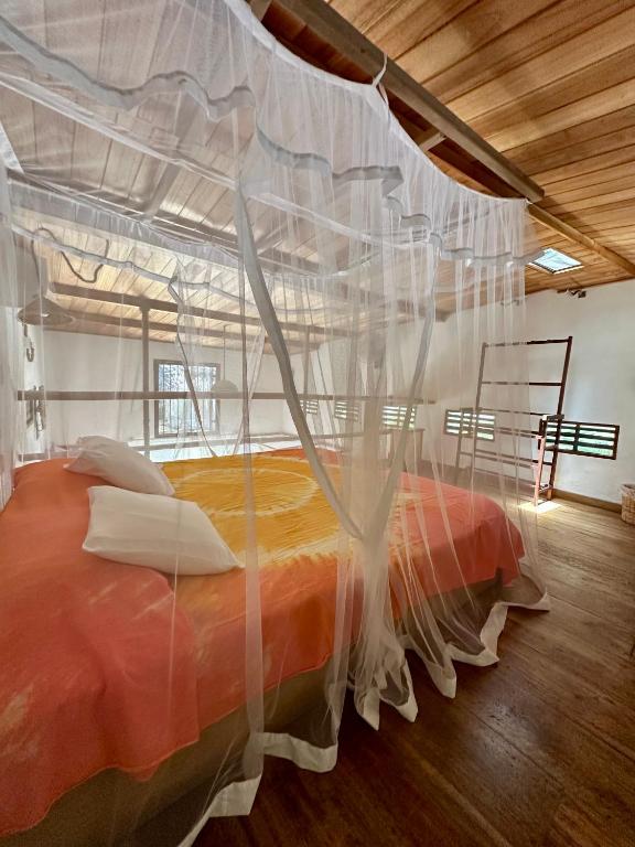 Letto o letti in una camera di Deep Blue