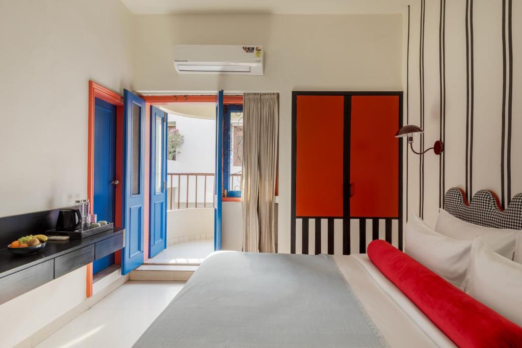 Postel nebo postele na pokoji v ubytování Namli Haus, Jaipur