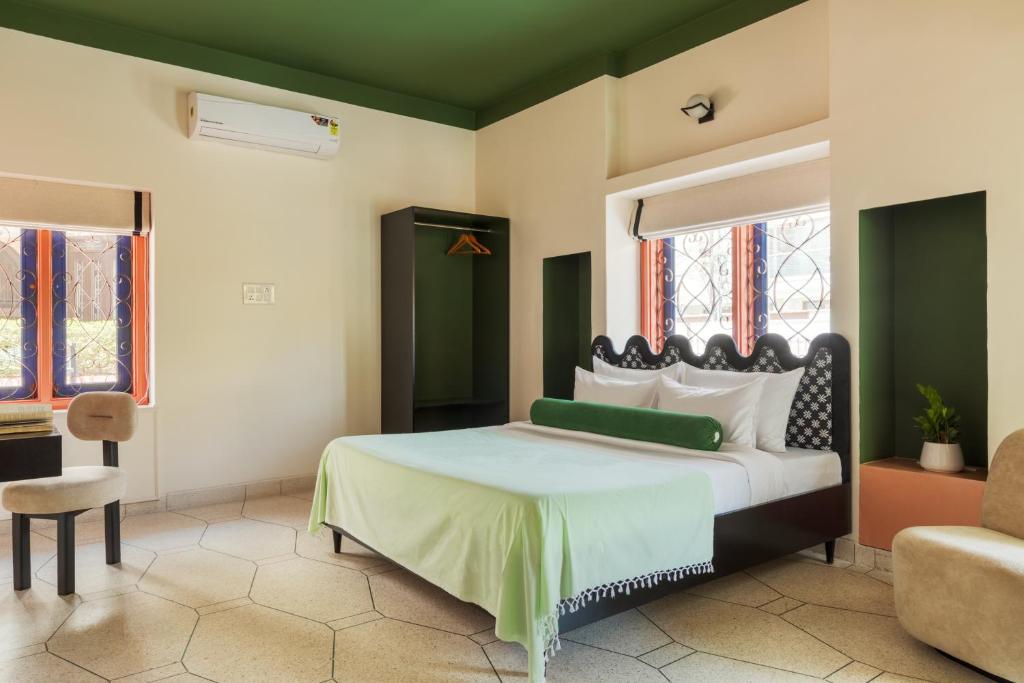 Postel nebo postele na pokoji v ubytování Namli Haus, Jaipur
