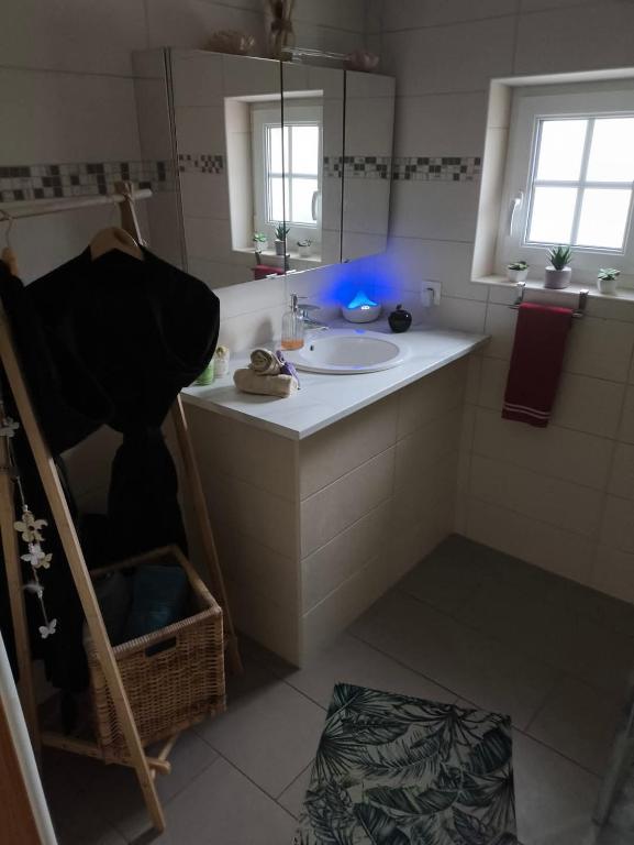 Koupelna v ubytování Gite avec SPA privé