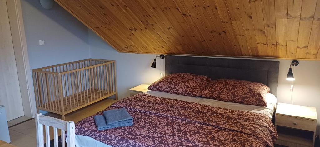 Postel nebo postele na pokoji v ubytování PENZION PARMA