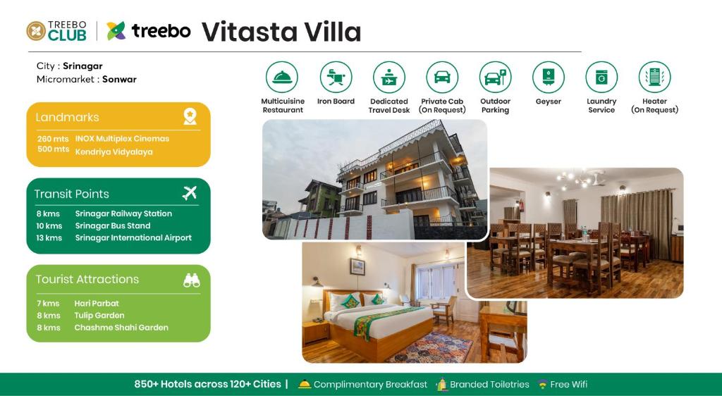 Fotografie z fotogalerie ubytování Treebo Vitasta Villa, Srinagar v destinaci Šrínagar