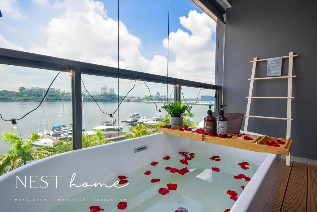 R&F Princess Cove by Nest Home at Johor Bahru - Monolocale Con Vista Mare