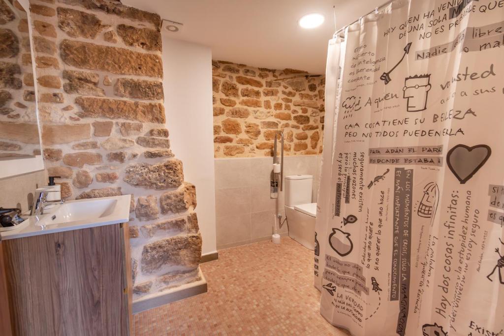Koupelna v ubytování Mas de Pascual