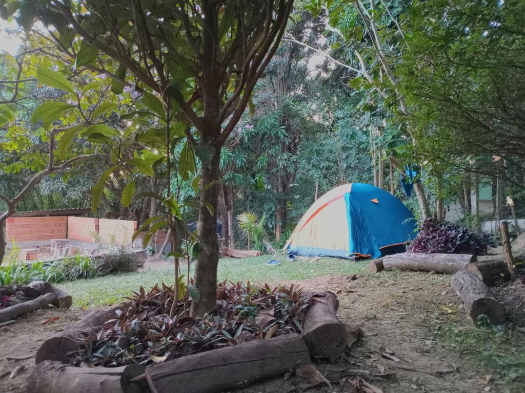 Zahrada ubytování Camping a 900m da Vila do Capão