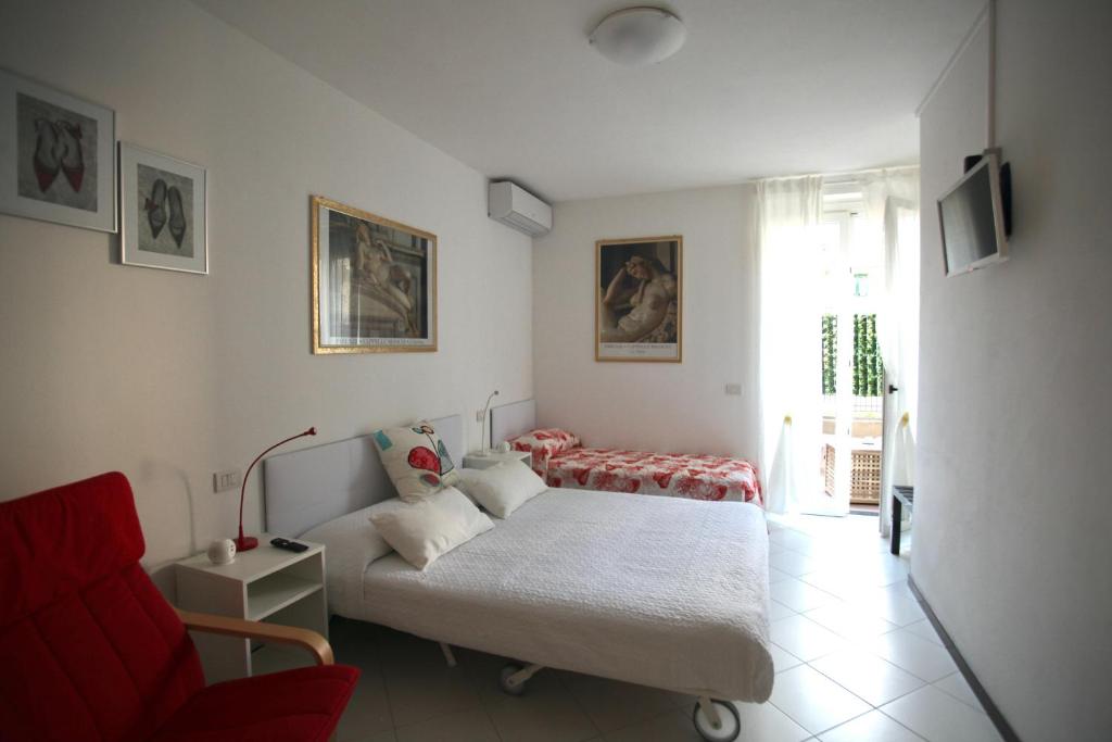 Postel nebo postele na pokoji v ubytování Mai senza Mare