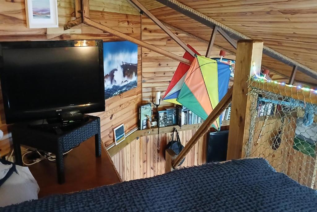 TV a/nebo společenská místnost v ubytování "The Den" Belmullet
