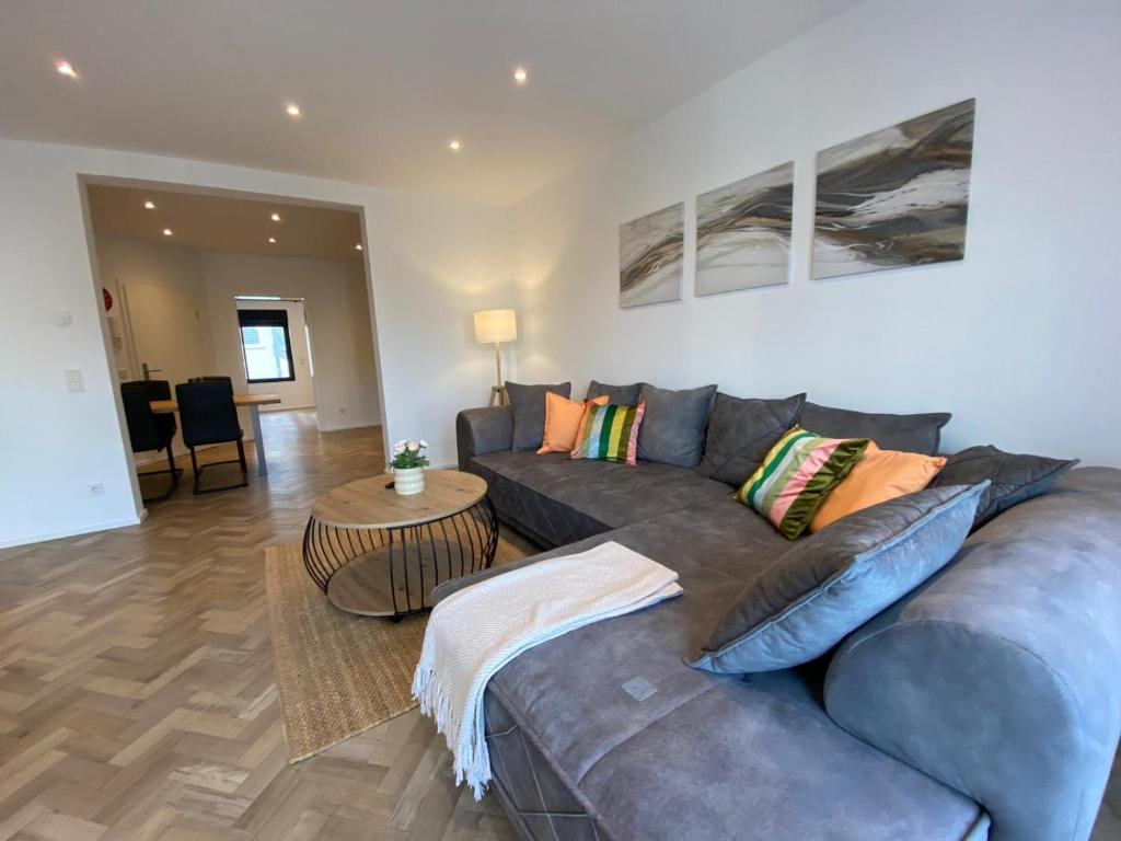 Χώρος καθιστικού στο Moderne Masionette Wohnung