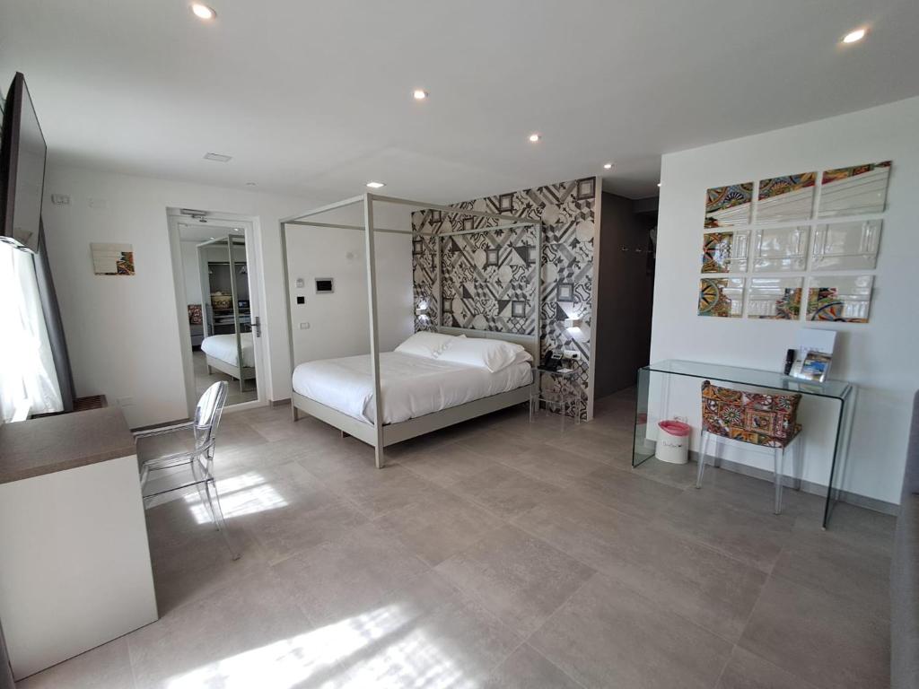 Doric Eco Boutique Resort & Spa - Sicily - Chambre Lit Queen-Size Avec Spa Privé Et Vue