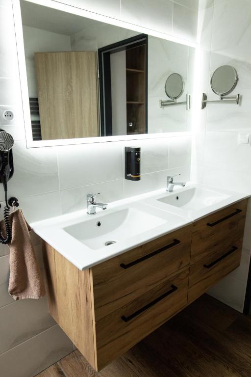 Koupelna v ubytování Hotel U Kociana