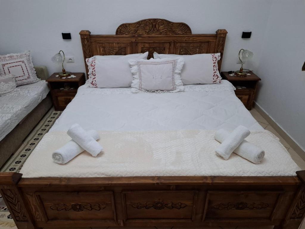 Postel nebo postele na pokoji v ubytování Guest House Luna