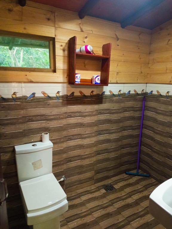 Koupelna v ubytování Eco Village