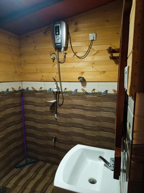 Koupelna v ubytování Eco Village