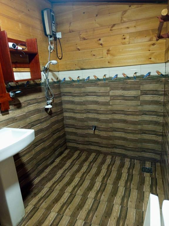 Koupelna v ubytování Eco Village