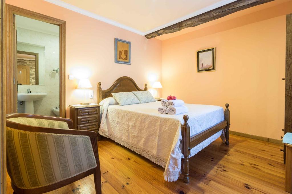 Posteľ alebo postele v izbe v ubytovaní Casa Da Urcela