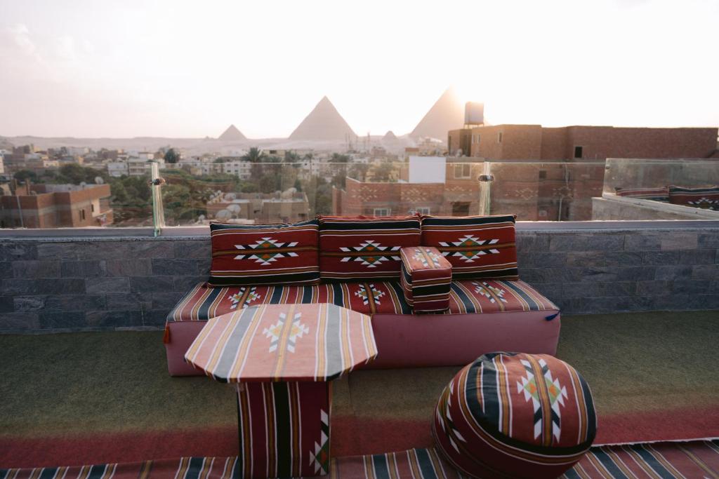 Posezení v ubytování Tuya pyramids inn