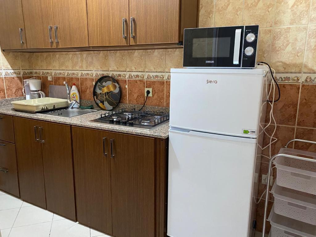 Kuchyň nebo kuchyňský kout v ubytování Appartement