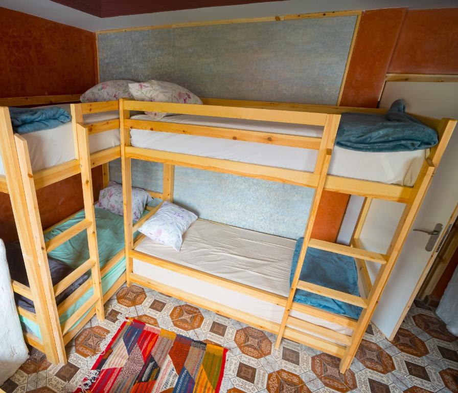 Postel nebo postele na pokoji v ubytování Fu SPACE