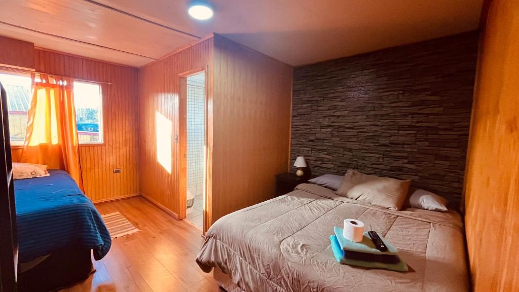Postel nebo postele na pokoji v ubytování Hostal Santa Fe