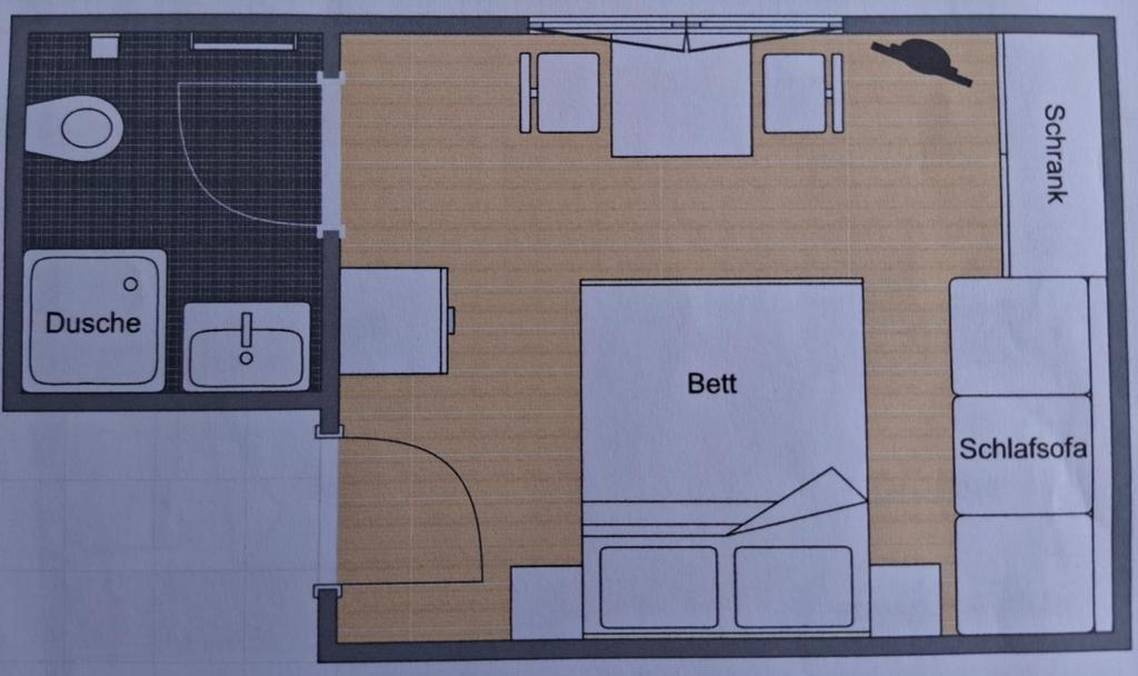 Půdorys ubytování Pension Seeberger