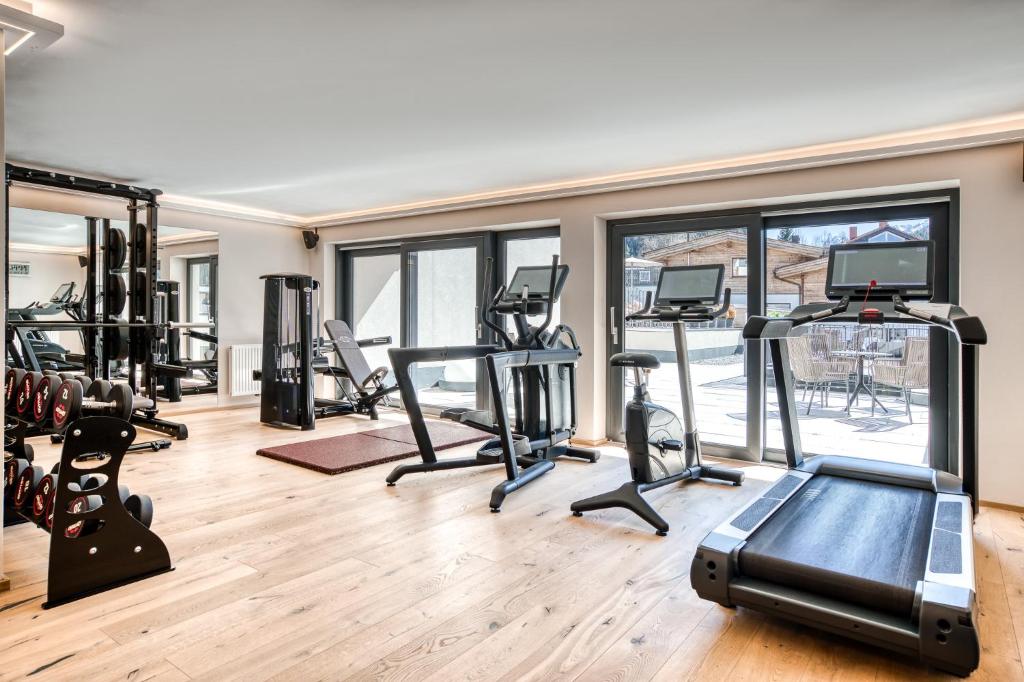 Fitness centrum a/nebo fitness zařízení v ubytování Hotel habicher hof 4-Sterne-Superior