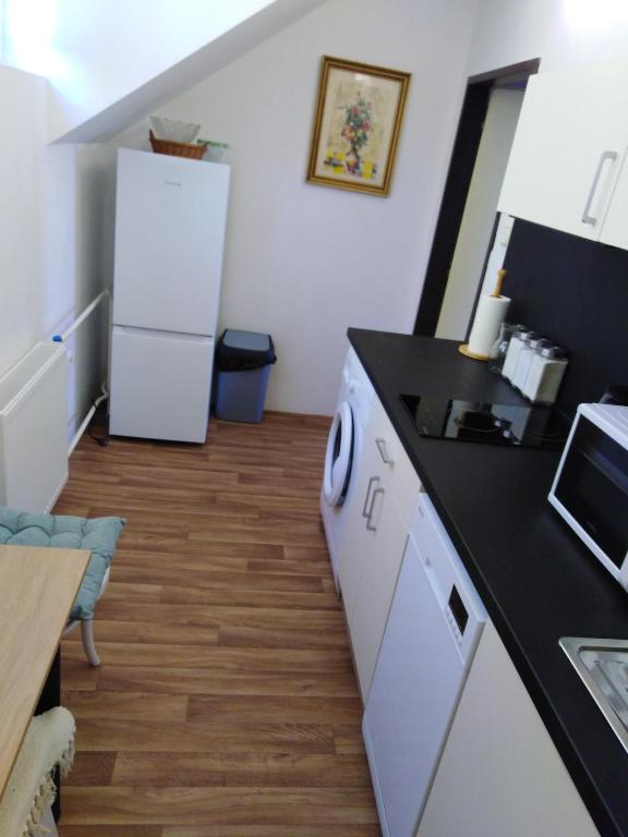 Kuchyň nebo kuchyňský kout v ubytování Chata Pod Kapličkou