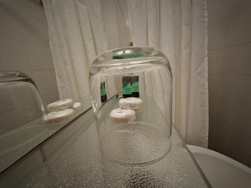 Koupelna v ubytování Zion Hotel
