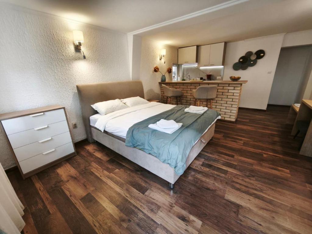 Postel nebo postele na pokoji v ubytování Guest house Villa Slavica
