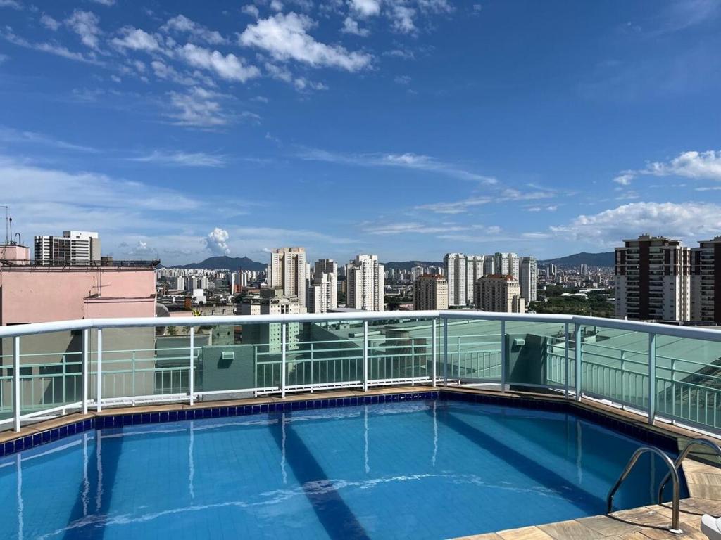 a view from the roof of a building at Flat em frente ao Allianz Parque in Sao Paulo