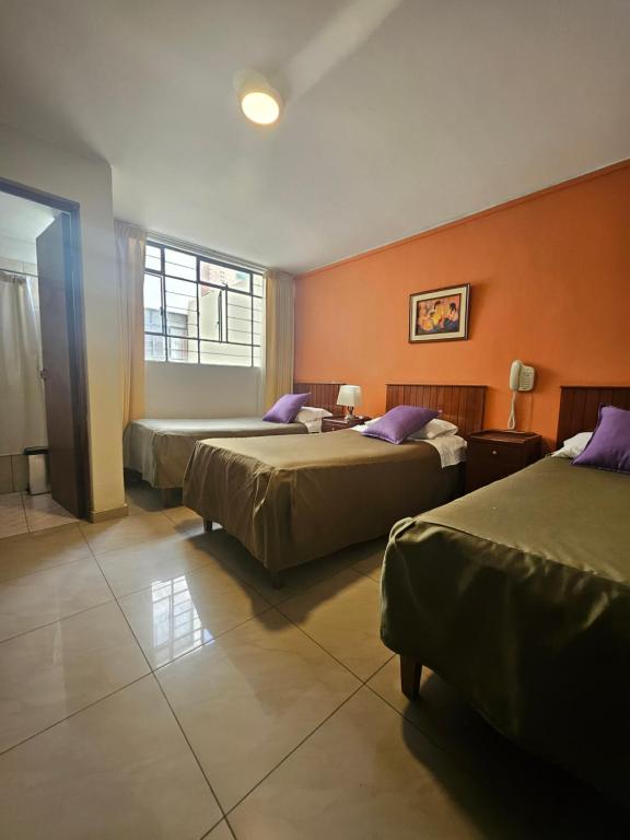 Postel nebo postele na pokoji v ubytování Hotel Acuario
