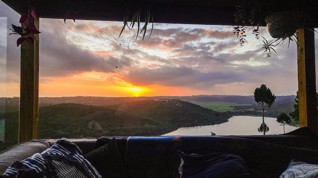 View of Stunning OFF-GRID Cabin Retreat! Quiet and Private - Vrbo