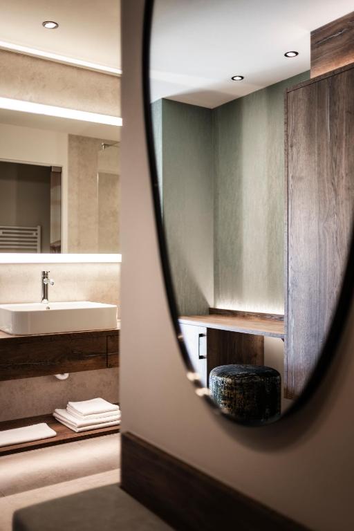 Koupelna v ubytování Hotel Belaval