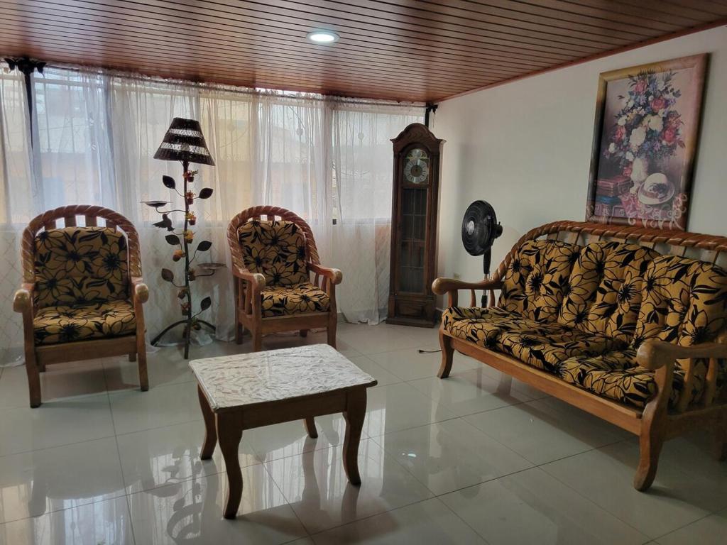 Posezení v ubytování Casa Miraflores