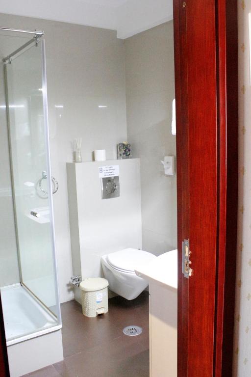 Koupelna v ubytování Hotel Papion